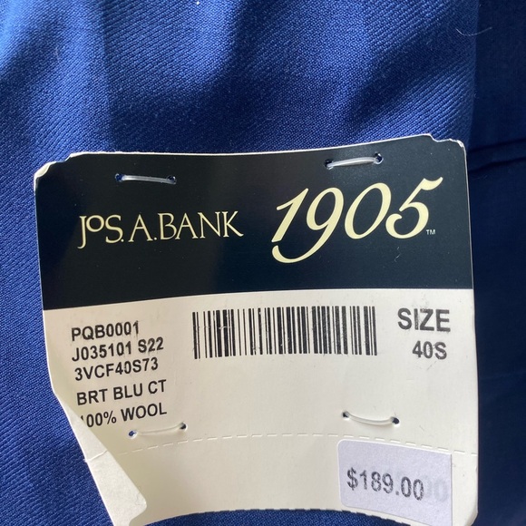 Jos. A. Bank Slim Wool Blue Suit - Picture 7 of 16